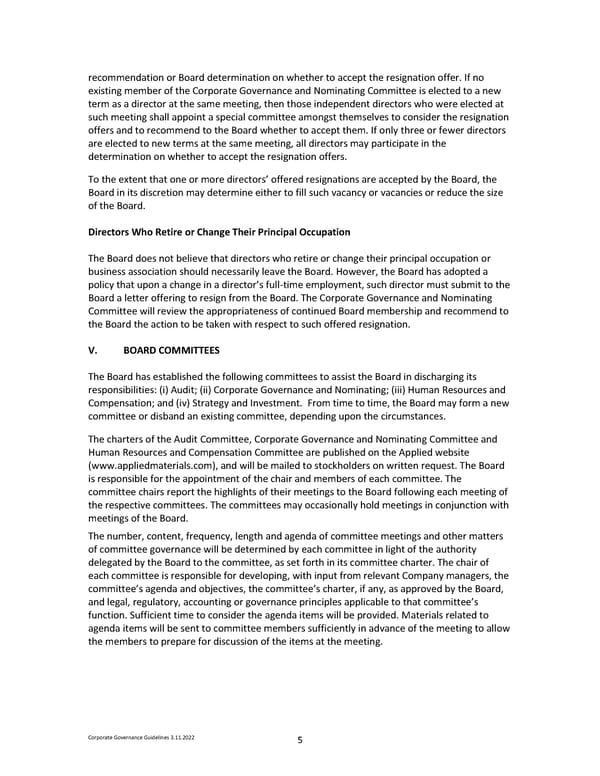 Corporate Governance Guidelines Core - Page 5