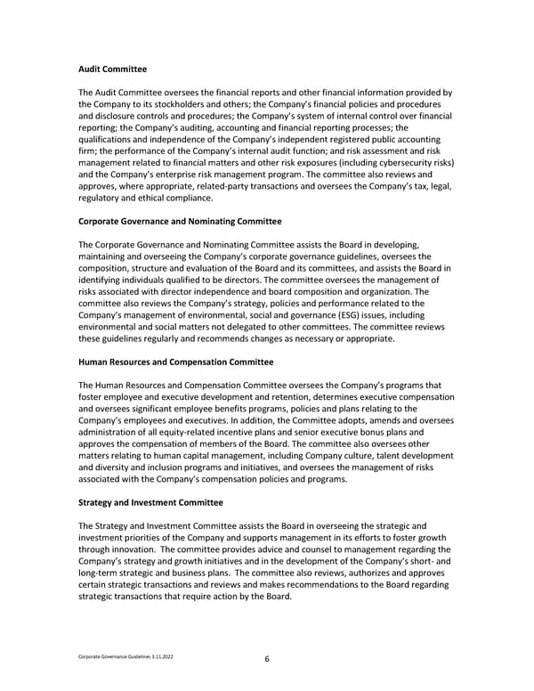 Corporate Governance Guidelines Core - Page 6