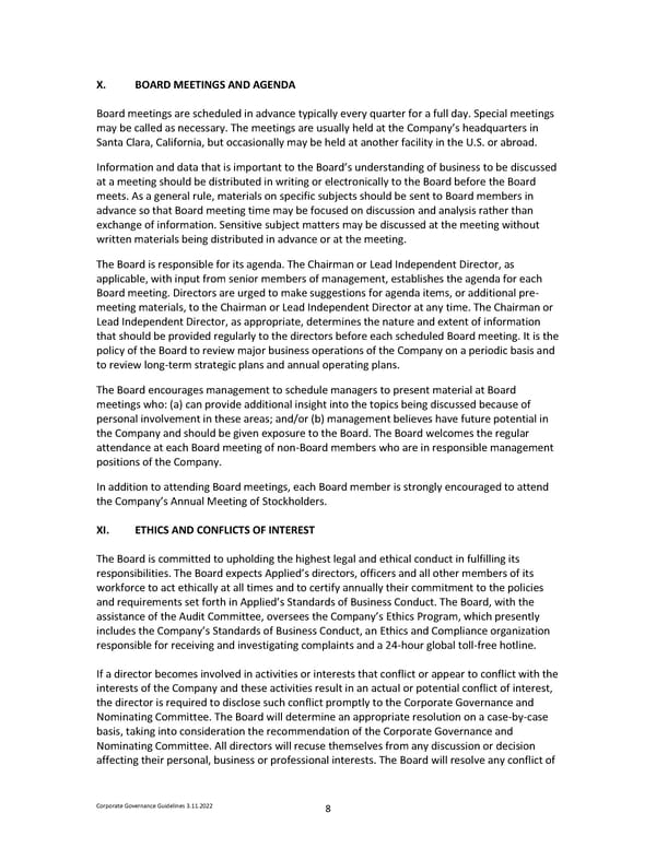 Corporate Governance Guidelines Core - Page 8