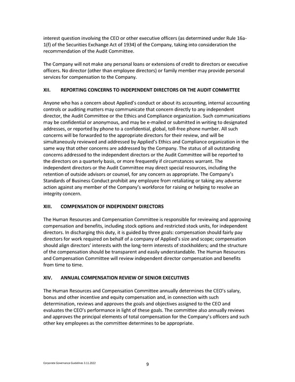 Corporate Governance Guidelines Core - Page 9